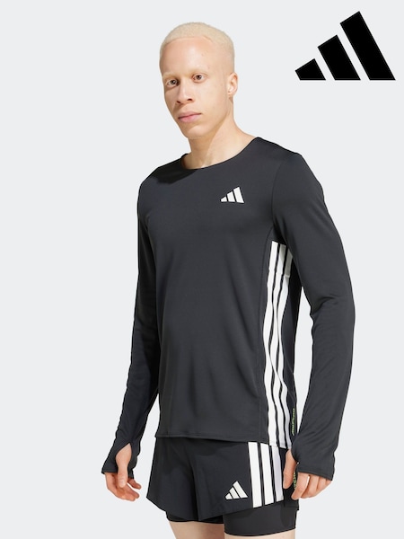 adidas Black Adizero Running Long Sleeve T-Shirt (H74192) | kr942