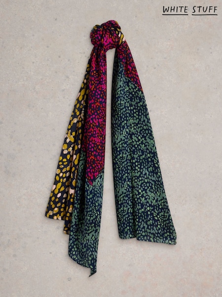White Stuff Yellow Sophie Printed Scarf (H74807) | R$ 245