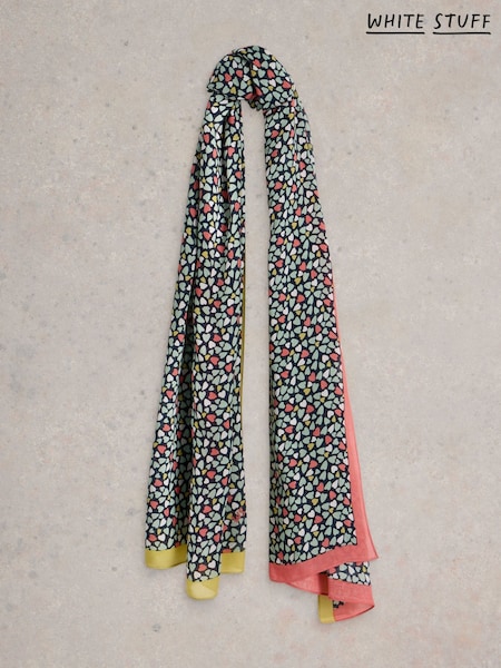 White Stuff Light Blue Sophie Printed Scarf (H74809) | R$ 245