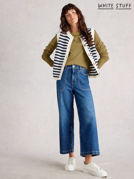 Verde - White Stuff Sadie Long Sleeve Rib T-Shirt (H74814) | R$ 345