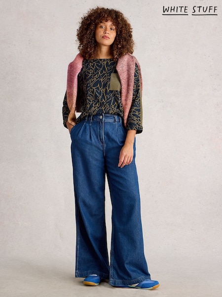 White Stuff Blue Demi Dolman Top (H74821) | AZN 88