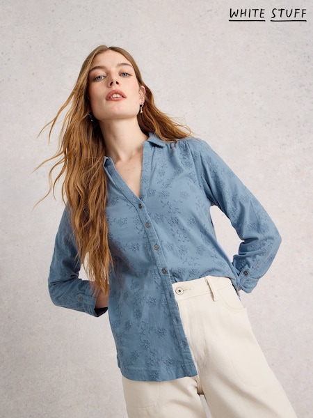 White Stuff Annie Broderie Jersey Shirt (H74830) | 74 €