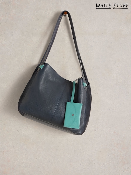 White Stuff Blue Hettie Leather Tote Bag (H74838) | €140