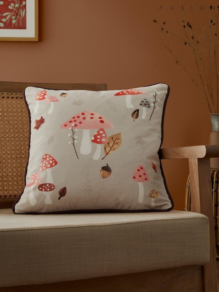 Fusion Chocolate Woodland Dreams Velvet Filled Cushion (H75126) | €22