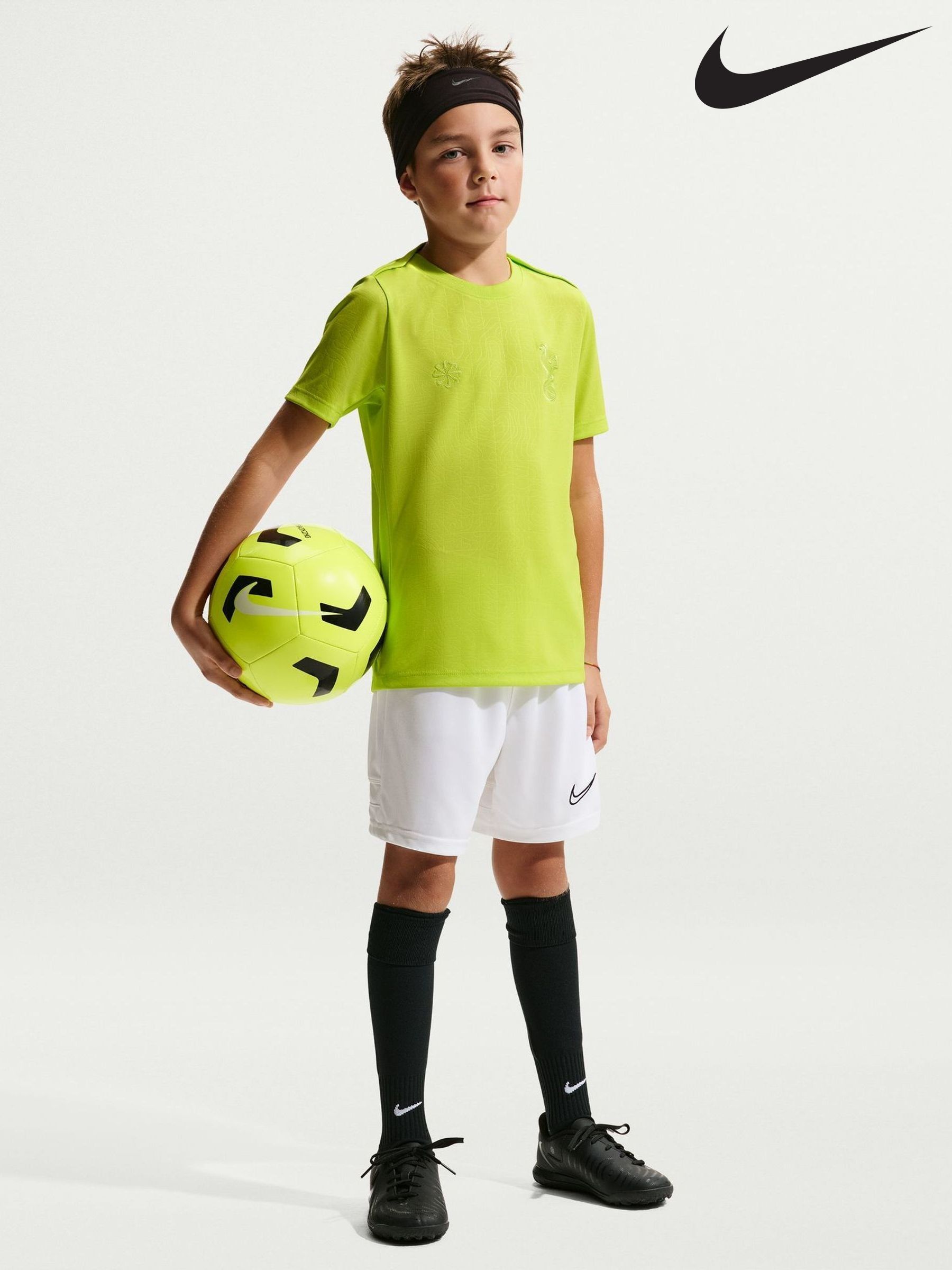 slime green nike shirt