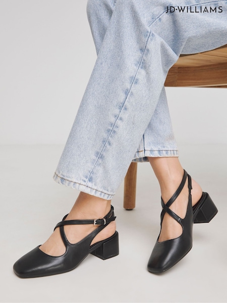 JD Williams Cross Strap Slingback Mary Jane Shoes (H75644) | 54 €