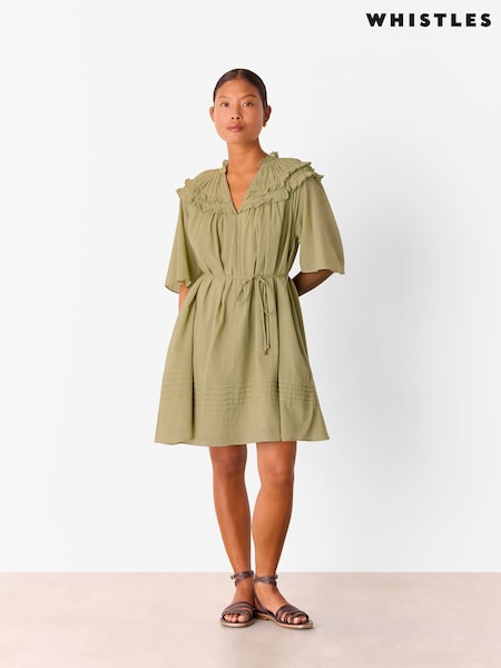 Whistles Petite Cotton Frill Mini Dress (H75859) | 183 €