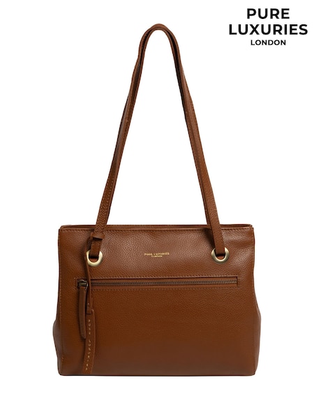 Pure Luxuries London Stratford Leather Brown Handbag (H76126) | €62