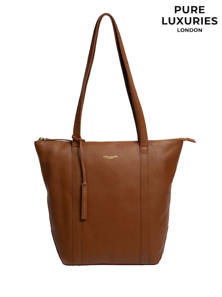 Pure Luxuries London Banbury Leather Brown Tote Bag (H76142) | €62