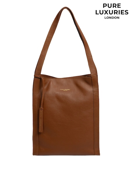 Pure Luxuries London Brighton Leather Tote Brown Bag (H76144) | €62