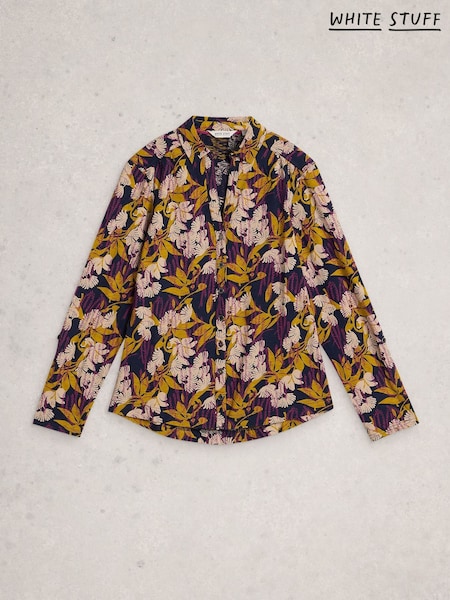 Azul - White Stuff Annie Jersey Shirt (H76289) | R$ 445
