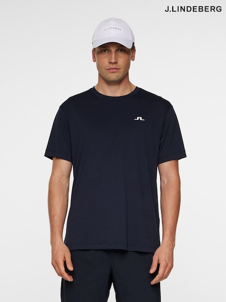 J.Lindeberg Black Tennis Ade T-Shirt (H76305) | €53
