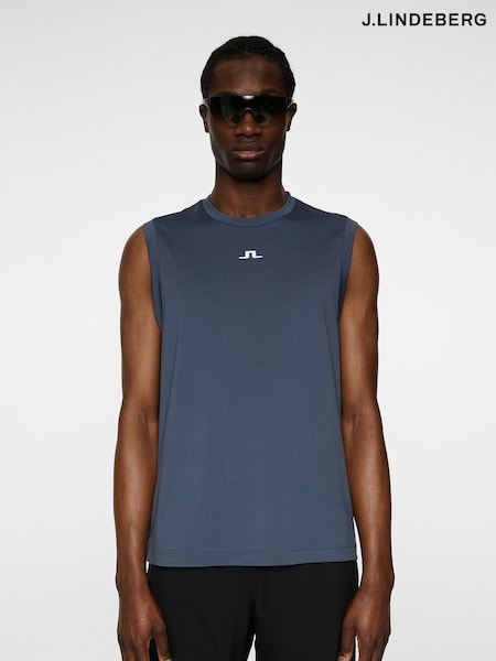 J.Lindeberg Navy Tennis Jack Sleeveless Vest (H76307) | €69