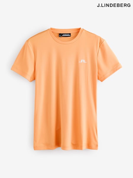 J.Lindeberg Orange Tennis Ada T-Shirt (H76313) | €57