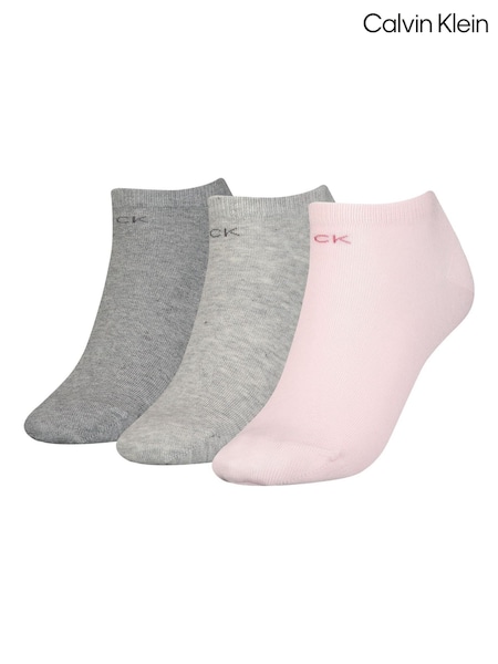 Calvin Klein Pink Ankle Socks 3 Pack (H76374) | €25