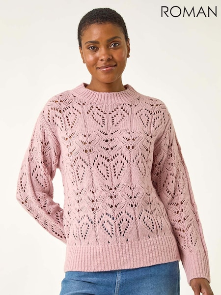 Roman Pink Chevy Knit Jumper (H76389) | R$ 545