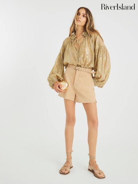 River Island Long Sleeve Floral Print Blouse (H76586) | R$ 455
