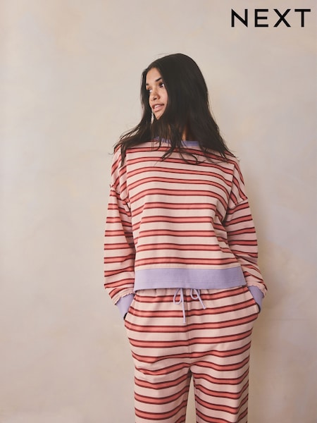Pink/Red Stripe Sweatshirt (H76685) | 193 SAR
