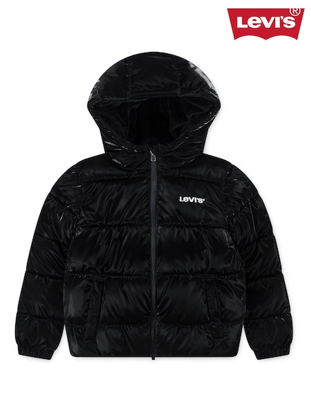 Levi's® Black High Shine Puffer Coat (H76961) | SGD 165 - SGD 174