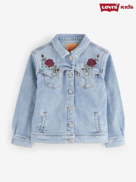 Levi's® Blue Oversized Western Embroidered Denim Jacket (H76963) | €95 - €102