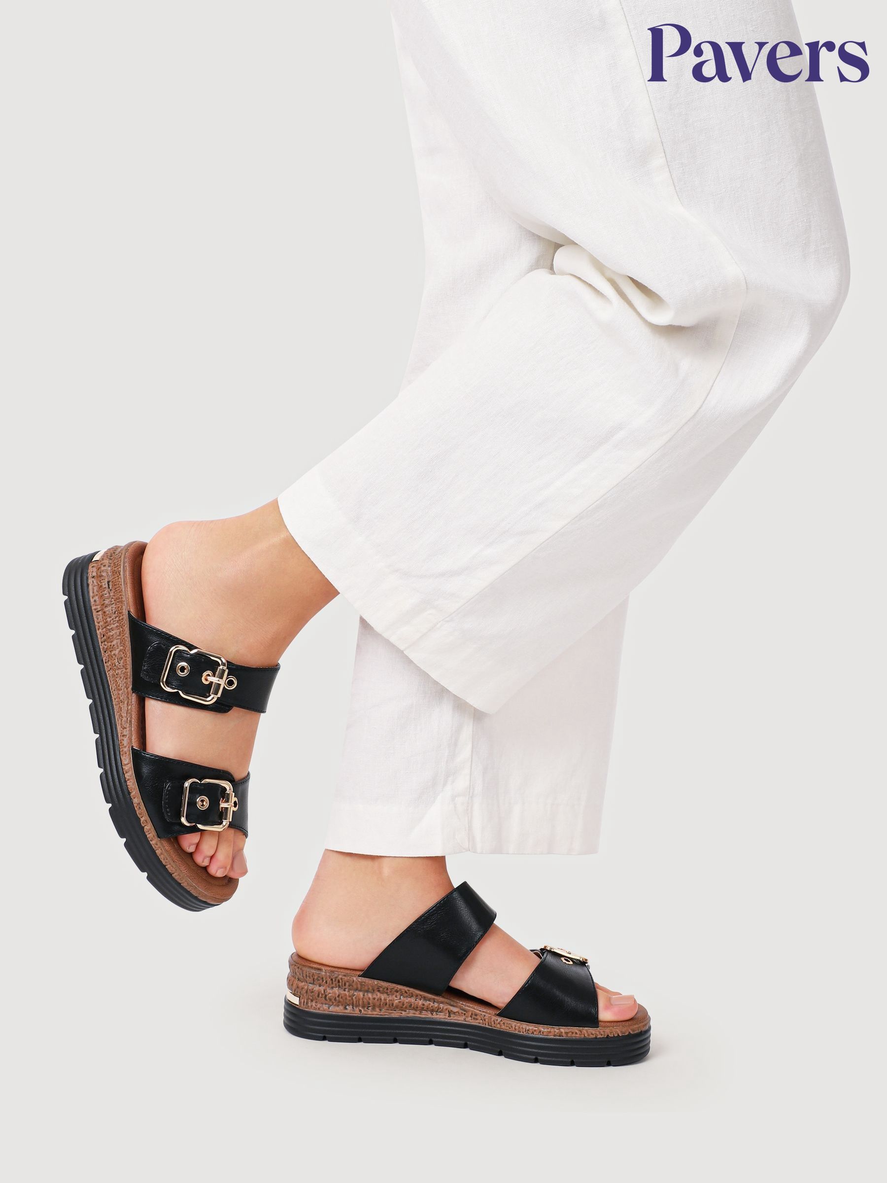 Mules à Talon Compensé Pour Femme - Talon 6,5 Cm - Confortables Et Légères - Pour Printemps/été - Fabriquées à La Main Depuis 1971 - 2