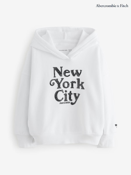 Abercrombie & Fitch White Ballet New York City Popover Hoodie (H77001) | 223 QAR