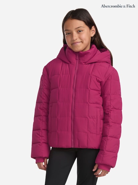 Abercrombie & Fitch Pink Midweight Puffer Jacket (H77013) | €126