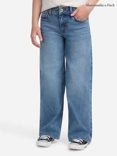 Abercrombie & Fitch High Rise Wide Leg Jeans (H77020) | AED320