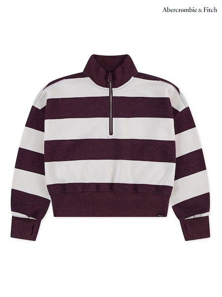 Abercrombie & Fitch Abercrombie & Fitch Red Quarter Zip Preppy Jumper (H77033) | 55 €
