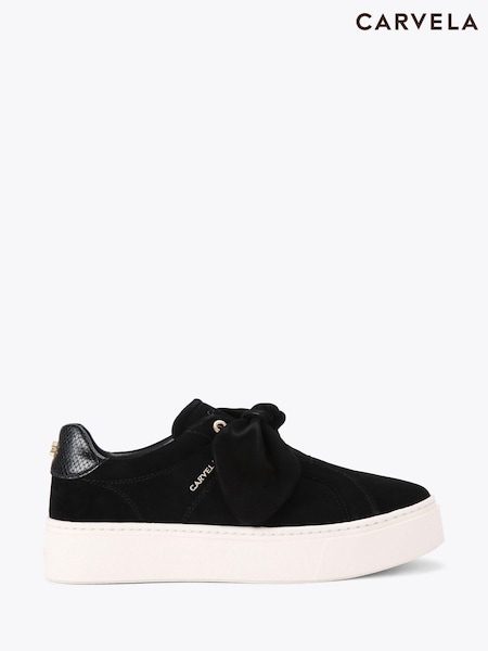 Carvela Black Chiara Bow Trainers (H77110) | R$ 1.470