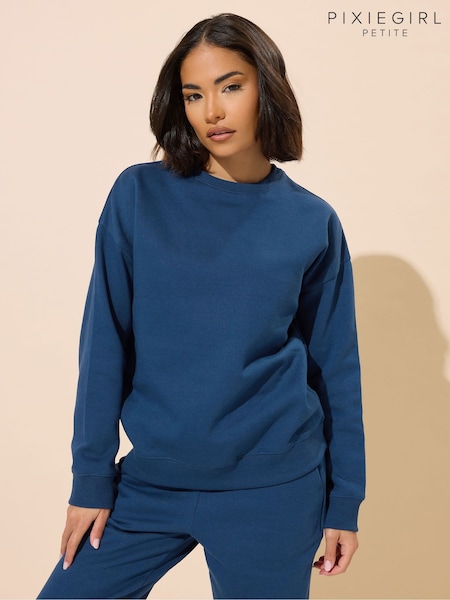 Azul - PixieGirl Petite Co-Ord Sweatshirt (H77112) | R$ 215