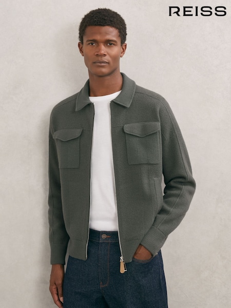 Reiss Khaki Green Calder Jumper (H77221) | € 278