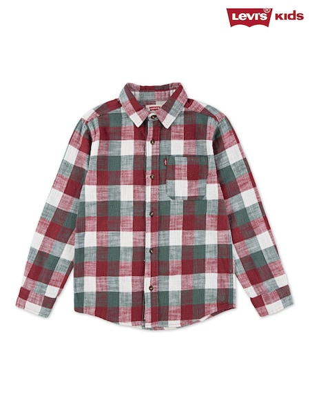 Levi's® Red Logo Buffalo Check Flannel Shirt (H77290) | 173 QAR - 198 QAR
