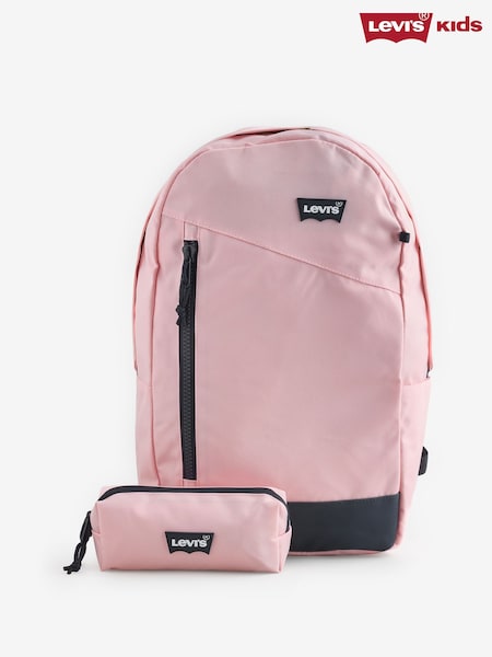 Levi's® Pink Logo Backpack With Pencil Case (H77332) | €54