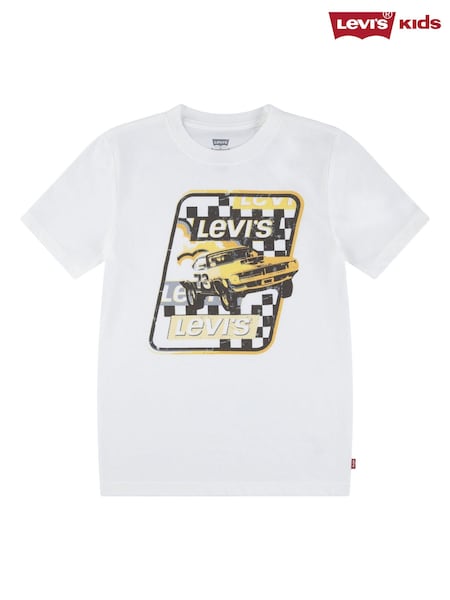 Levi's® White Race To The Finish Logo Short Sleeve T-Shirt (H77338) | €24 - €27