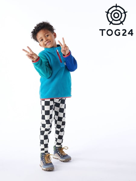 Tog 24 Blue Kids Texel Shaun The Sheep Print Zip Neck Fleece (H77429) | AED140