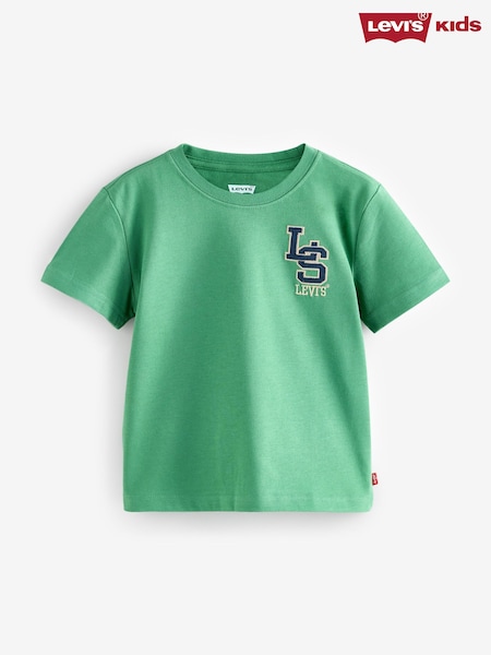 Verde - Levi's® Varsirty Monogram Chest Logo Short Sleeve T-Shirt (H77471) | 25 € - 28 €