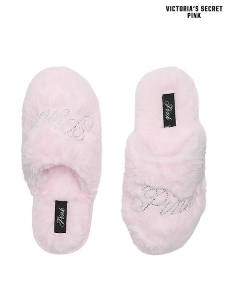 Victoria's Secret PINK Pink Tulip Faux Fur Slippers (H77688) | €34