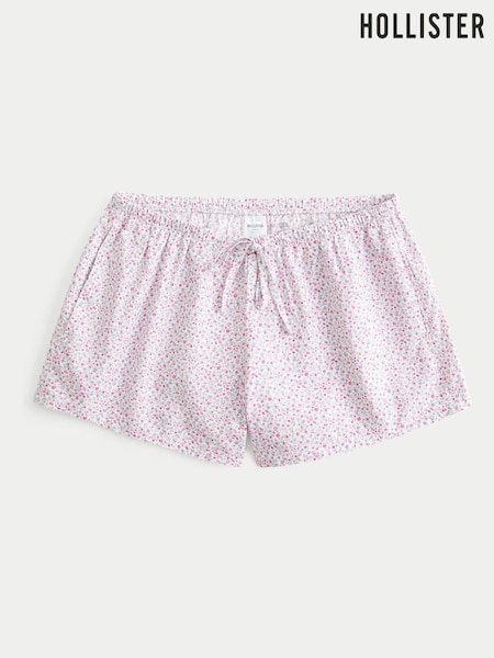 Hollister Pink Cotton Floral Print Pyjamas Shorts (H77864) | R$ 180 - R$ 275