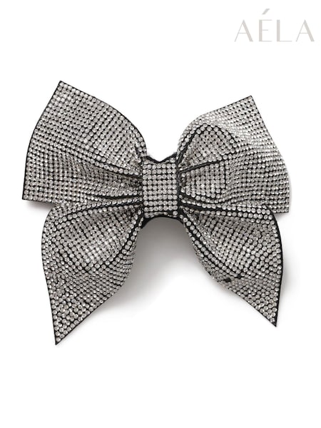 Aela Sparkle Black Hair Bow (H77948) | 81 QAR