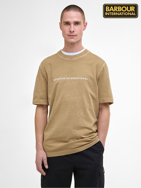 Barbour® International Natural Natural Perkins T-Shirt (H78024) | 198 QAR