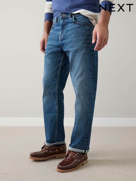 Mid Blue Regular Tapered Fit Signature Japanese Selvedge Denim Jeans (H78284) | €69