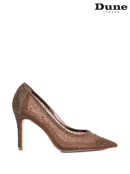 Dune London Brightest Embellished Hotfix Court Heels (H78313) | R$ 880