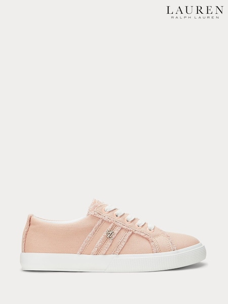 Lauren Ralph Lauren Pink Canvas Trainers (H78316) | R$ 1.075