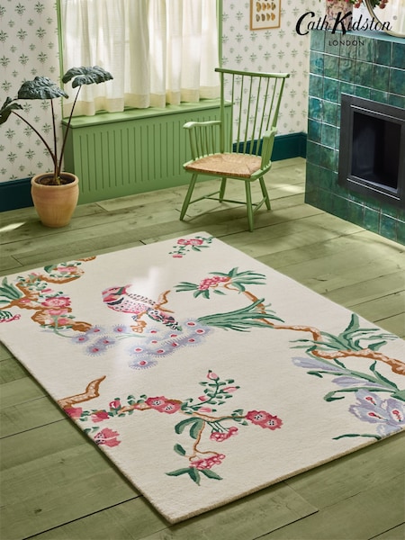 Cath Kidston Natural Birds and Berries Wool Tufted Rug (H78385) | €133 - €571