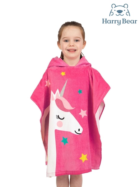Harry Bear Unicorn Hooded Towel Poncho (H78394) | 104 LEI