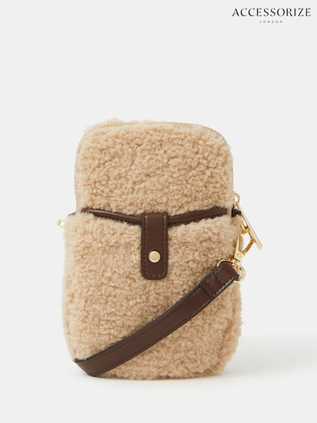 Accessorize Natural Borg Phone Bag (H78474) | €29