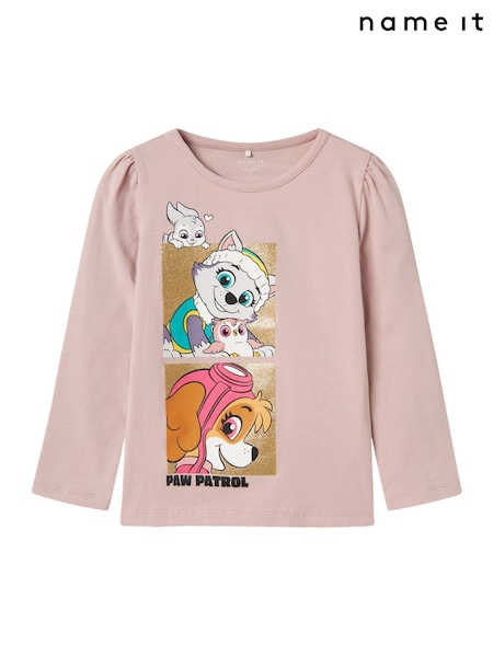 Name It Purple Paw Patrol Graphic Print Long Sleeve T-Shirt (H78481) | AED87