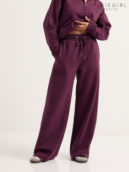 PixieGirl Petite Red San Francisco Wide Leg Joggers (H78519) | R$ 265