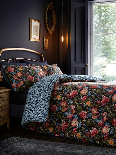 Dreams & Drapes Navy Bejewelled Duvet Cover Set (H78647) | 173 QAR - 322 QAR